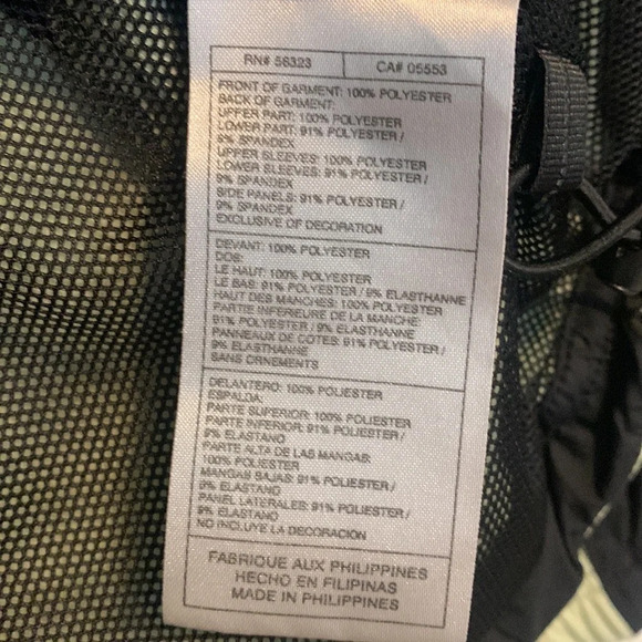 VTG Women’s Running Training Track Jacket Lightweight Reflective Black Green M-S - Picture 4 of 9